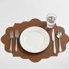 Grand Fine Art 2 Adet Deri Dikdörtgen Amerikan Servis 33X44 cm Simetrik Desenler Serisi 119