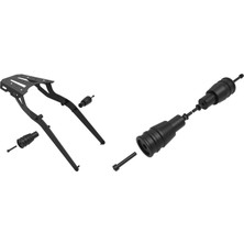 Moto Üçel Honda Hornet 750 Uyumlu Topcase Çanta Demiri Eklentili Kuyruk Koruma Demiri