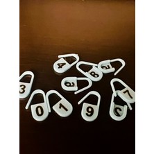 Gonulella 9 Adet Ilmek Işaretleyici, Ilmek Ayırıcı, Örgü Işaretleyici Renkli Plastik