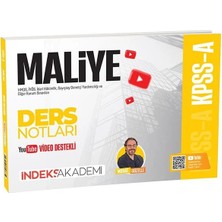 Anla Kazan Yayınları Indeks Akademi 2026 Kpss A Grubu Maliye Video Ders Notları