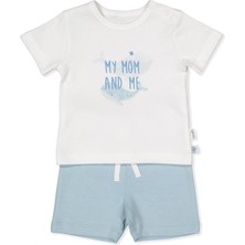 Bebetto Interlok Şortlu Pijama Takımı 2li (Whales) Mavi