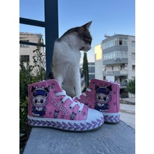 Scarpe Magiche Labubu Pembe Kız Çocuk Ayakkbısı (31-35 Numara Arası Işıksızdır )