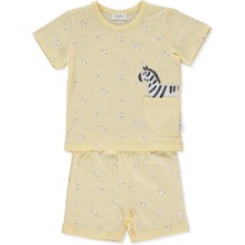 Bebetto Süprem Pijama Takımı 2li (Sweet Pyjamas/25-Walkıng Zebras) Sarı