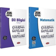 Anla Kazan Yayınları Data 2026 Kpss Dil Bilgisi Türkçe + Matematik Çalışma Notları ve Testleri 2 Li Set