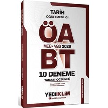 Anla Kazan Yayınları Yediiklim 2026 Öabt Meb-Ags Tarih Öğretmenliği 10 Deneme Çözümlü