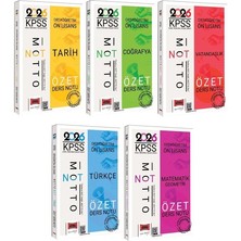 Anla Kazan Yayınları Yargı 2026 Kpss Lise Ortaöğretim Ön Lisans Motto Özet Ders Notu 5 Li Set
