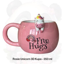 Rosie Unicorn Figürlü Seramik Kupa 350 ml