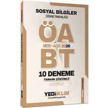 Anla Kazan Yayınları Yediiklim 2026 Öabt Meb-Ags Sosyal Bilgiler Öğretmenliği 10 Deneme Çözümlü