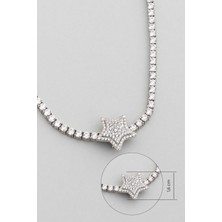 So CHIC Akşam Yıldızı 18 Ayar Beyaz Altın Kaplama Gümüş Charm