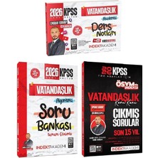 Anla Kazan Yayınları Indeks 2026 Kpss Vatandaşlık Video Ders Notları + Soru Bankası + Çıkmış Sorular 3 Lü Set