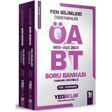 Anla Kazan Yayınları Yediiklim 2026 Öabt Meb-Ags Fen Bilimleri Öğretmenliği Soru Bankası Çözümlü Modüler Set