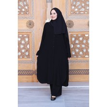 Bym Fashion Düğmeli İkili Takım 6057 Siyah