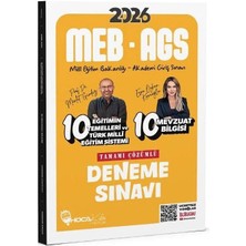 Anla Kazan Yayınları Hoca Kafası 2026 Meb-Ags Eğitimin Temelleri ve Türk Milli Eğitim Sistemi, Mevzuat Bilgisi 10+10 Deneme Çözümlü