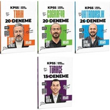 Anla Kazan Yayınları Retro 2026 Kpss Tarih + Coğrafya + Vatandaşlık + Türkçe 81 Deneme 4 Lü Set