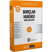 Anla Kazan Yayınları Pegem 2026 Kpss A Grubu Libertus Borçlar Hukuku Konu Anlatımı