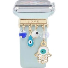 Kılıf House Apple Watch Uyumlu Sallantılı Love Charm Aksesuar