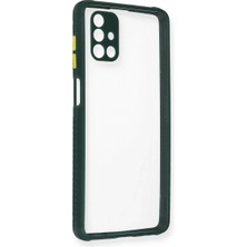 Eco Port Samsung Galaxy M51 Kılıf Miami Şeffaf Silikon - Koyu Yeşil