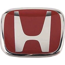 X Power Tuning Honda Civic Fb7 (2012-2015) Uyumlu Kırmızı Ön-Arka-Direksiyon Logo Seti