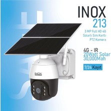 Urfakent Özkam Kamera 3 Mp 1080P Su Geçirmez 4g Sim Kart Destekli Ptz Solar Kamera (24 Saat Kayıt)