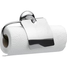 Ototechparca Dekoratif Kapaklı Paslanmaz Kağıt Havluluk Rulo Havlu Tutacağı