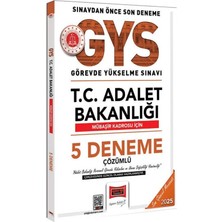 Yargı Yayınevi 2025 Gys Adalet Bakanlığı Mübaşir 5 Deneme
