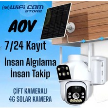 Urfakent Aov Çift Kameralı 7/24 Kayıt E Sim Özellikli 4g Solar Kamera