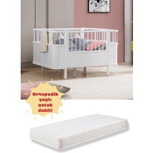 Miracool Riva Büyüyen Karyola / Komple Mdf - Lake / Ortopedik Yaylı Yatak Dahil