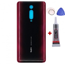 Yedcom Xiaomi Mi 9T Kırmızı Arka Kapak Batarya Kapağı Pil Kapağı Yapışkan Ve Sökme Aparatıyla Beraber Full Set
