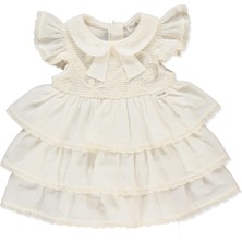 Bebetto Dokuma Elbise (Crınkle) Ekru