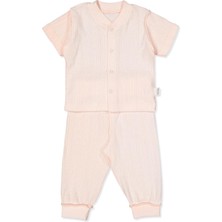 Bebetto Dış Dikiş Ajurlu Patiksiz Mini Pijama (Basıc/25) Pembe