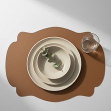 Grand Fine Art 2 Adet Deri Dikdörtgen Amerikan Servis 33X44 cm Simetrik Desenler Serisi 120