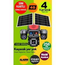 Urfakent AV-S445 4 Kameralı Çift Panelli Aov 7/24 Kayıt Destekli Solar Kamera