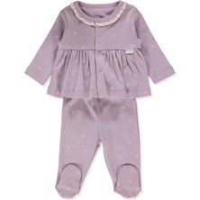 Bebetto Ajurlu Patikli Pijama Takımı 2li (Nature) Mor
