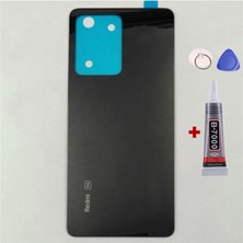 Yedcom Xiaomi Redmi Note 12 Pro 5G Siyah Arka Kapak Batarya Kapağı Pil Kapağı Yapışkan Ve Sökme Aparatıyla Beraber Full Set