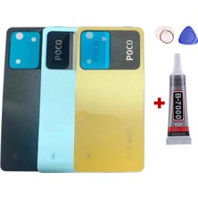 Yedcom Xiaomi Xiaomi Poco X5 Pro Mavi Arka Kapak Batarya Kapağı Pil Kapağı Yapışkan Ve Sökme Aparatıyla Beraber Full Set