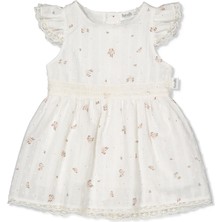Bebetto Dokuma Elbise Baskılı (Elegant) Ekru