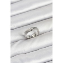 Vice Avm Pirinç Gümüş Renk Zirkon Taşlı Kutup Yıldızı Model Kadın Yüzük EB-53-vice/(1395) 2954