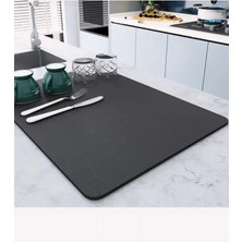 Ototechparca Kaymaz Tabanlı Çok Amaçlı Su Emici Sihirli Tezgah Üstü Bulaşık Yıkama Kurulama Kurutma Matı