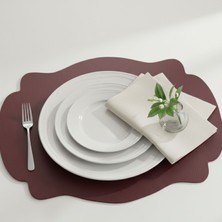 Grand Fine Art 2 Adet Deri Dikdörtgen Amerikan Servis 33X44 cm Simetrik Desenler Serisi 120