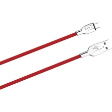 Ecruz Kırmızı ZR-LS411 Micro USB Kablo