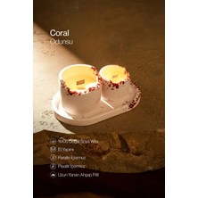 Lumi Coral – %100 Soya Wax Vegan Beton Mum (Mercan)