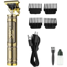 Ototechparca PS-033 Çelik Kasa Profesyonel T-Bıçak Saç Sakal Ense ve Çizim Tıraş Makinesi