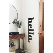 Elioure Hello Ahşap Duvar Yazısı