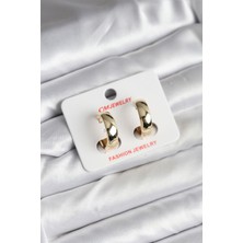 Mç Plus 14K Gold Renk Kaplama Halka cm Kadın Küpe