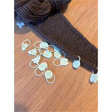 Gonulella 4 Adet Yılbaşı Temalı Ilmek Işaretleyici, Ilmek Ayırıcı, Örgü Işaretleyici Renkli Plastik