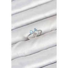 Vice Avm Pirinç Gümüş Renk Yonca Model Kadın Yüzük EB-53-vice/(1395) 2914