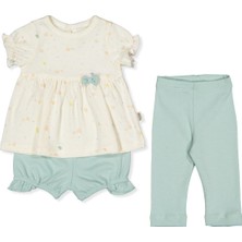 Bebetto Organik Interlok Patiksiz Pijama Takımı 3lü (Organıc Colorful Bırds) Mint