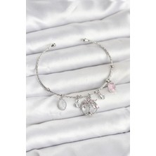 Vice Avm Hayat Ağacı Charmlı Gümüş Renk Pirinç Kadın Bileklik Vice-5353 EB-53-vice/(1395) 3073