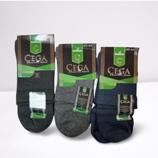Cega Erkek Bambu Dikişsiz Yarım Konç Çorap 6 Çift