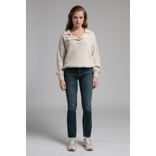 Lee Cooper Susie Normal Bel Düz Kesim Düz Paça Easter Juniper Kadın Jean Pantolon